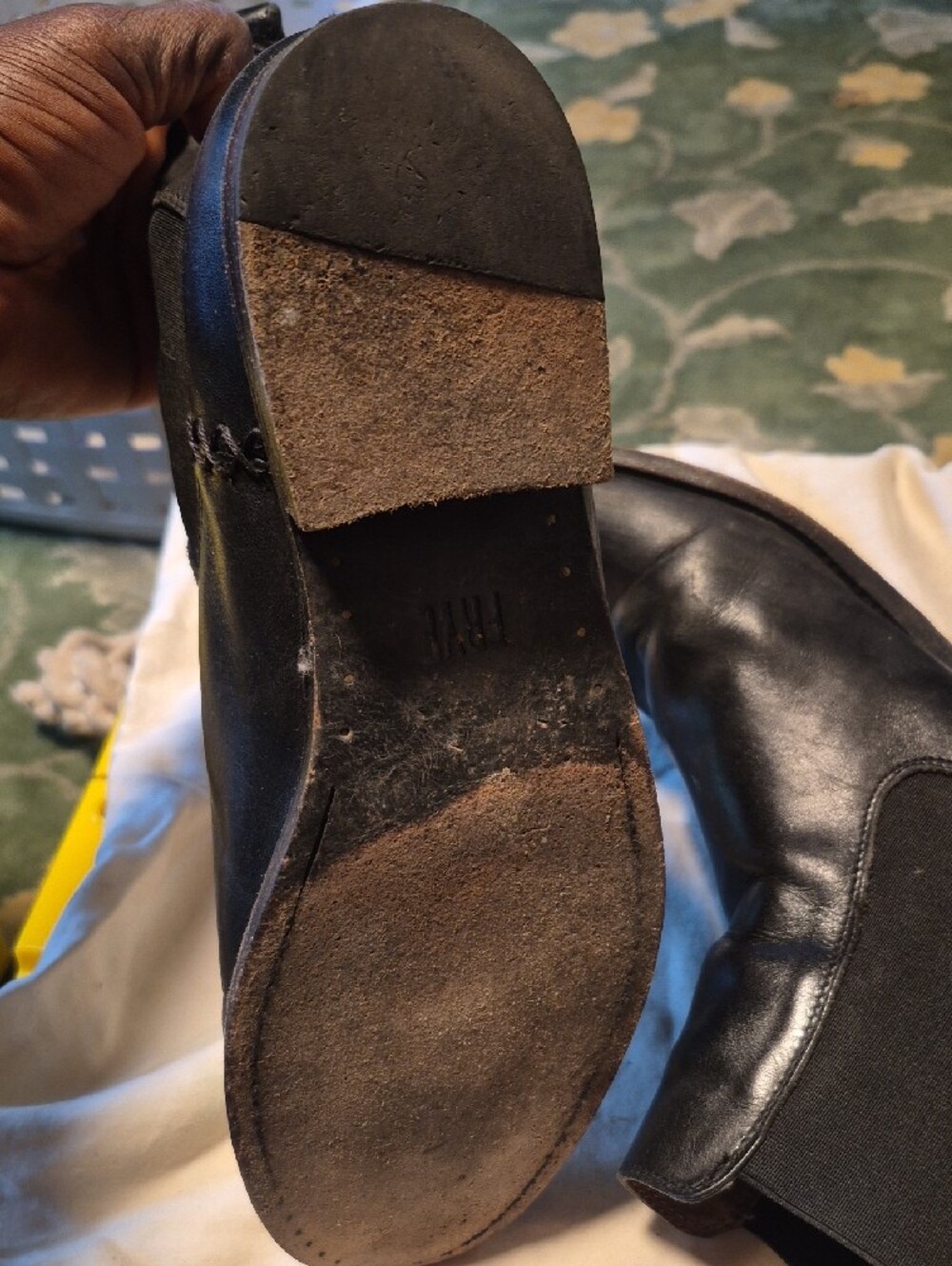 Frye Black Leather Chelsea Boots - Picture 7 of 11